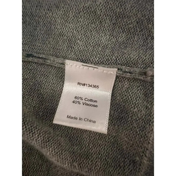 Sigrid‎ Olsen Oversized open lightweight cardigan, geometric floral ribbed, XL ￼ - Picture 10 of 11